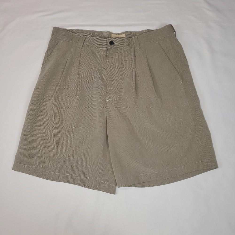 J Khaki Men's Front Panel Khaki Shorts Size 36